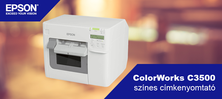 Epson ColorWorks C3500 sorozatú színes címkenyomtató