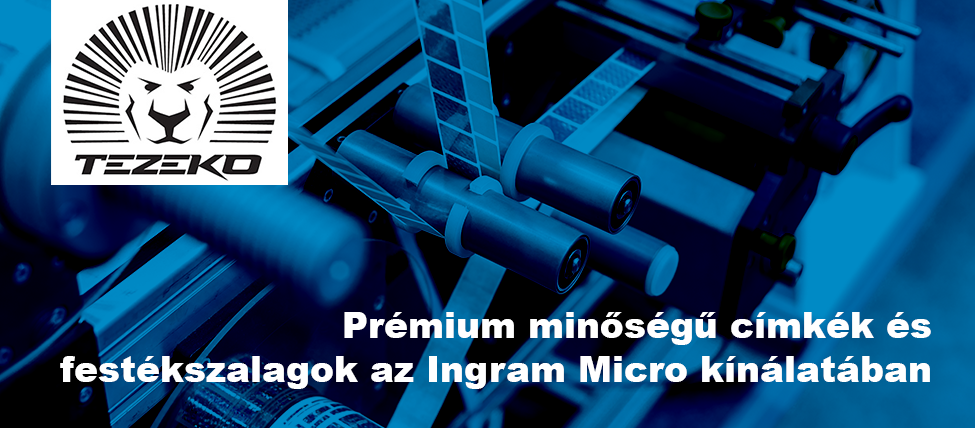 Tezeko: Prémium minőségű címkék és festékszalagok az Ingram Micro kínálatában