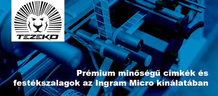 Tezeko: Prémium minőségű címkék és festékszalagok az Ingram Micro kínálatában