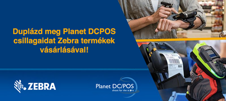 Planet DC/POS hűségcsillagok a Zebra Mobility, Scanning & Printing termékekhez